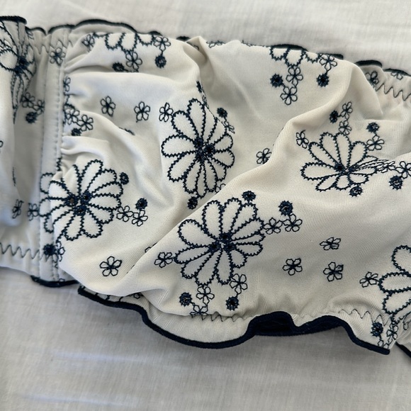 Strapless Embroidered Bikini Top - Picture 3 of 4